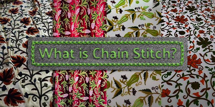 What is chain stitch embroidery